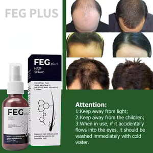 FEG PLUS Hair & Beard Regrowth Spray 50ml – Anti Hair Loss Formula