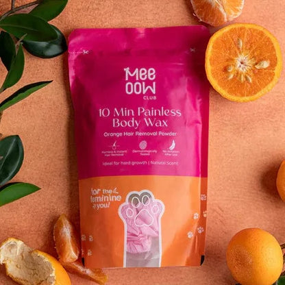 4-in-1 Orange Body Hair Removal Powder Mask for Women & Men